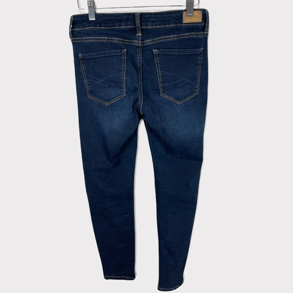 Aeropostale Jeggings Size 4 Short Blue Denim Cotton Polyester Spandex - Picture 3 of 9